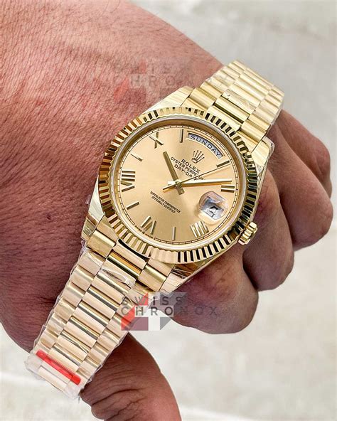 rolex day date yellow gold anniversary|rolex day date 40 228238.